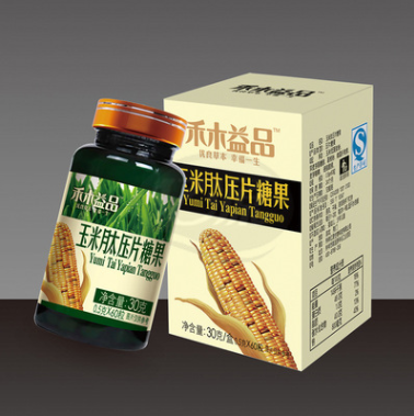 禾木益品 玉米肽壓片糖 玉米低聚肽含片解酒口服片0.5g*60粒